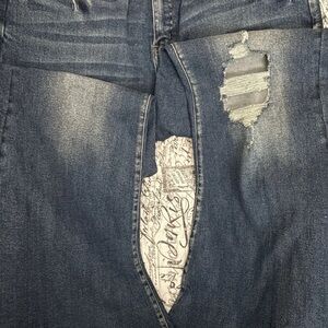 Lucky & Blessed Women's Boot Cut Jeans - Dark Blue